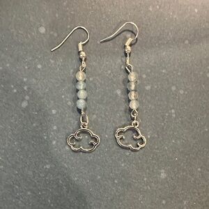 Silver Cloud Dangle Earrings